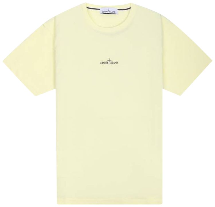 Stone Island Marble Three T Shirt Lemon