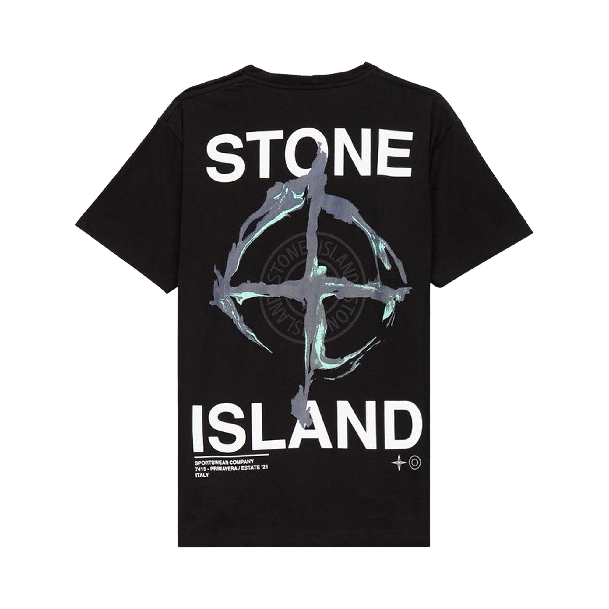 Buy Stone Island Marble Three T-Shirt 'Black' - 74152NS85 V0029 | GOAT