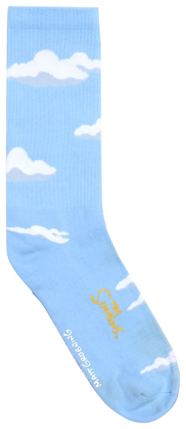 Kith For The Simpsons Clouds Socks Light Blue