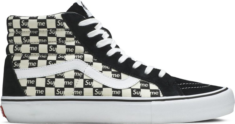 Supreme x Sk8 Hi Pro Checkered Black