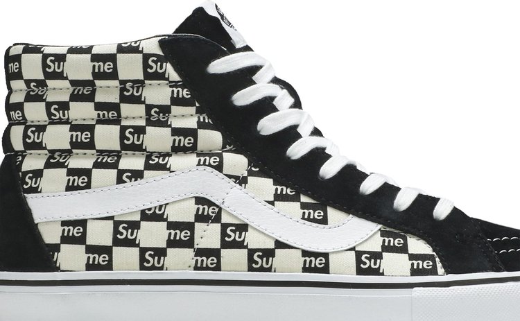 Supreme x Sk8 Hi Pro Checkered Black