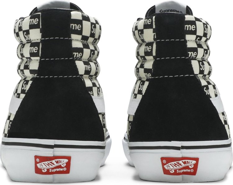 Supreme x Sk8 Hi Pro Checkered Black