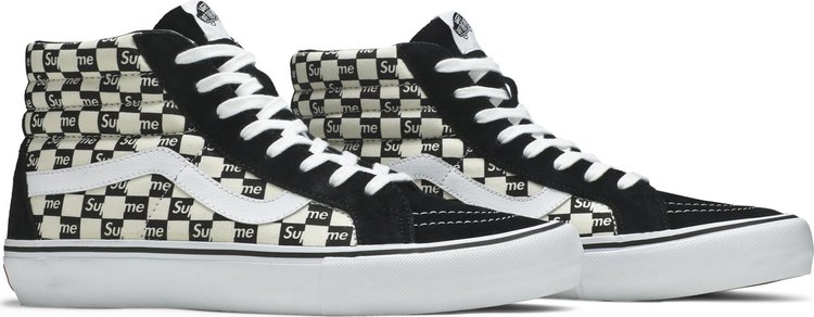 Supreme x Sk8 Hi Pro Checkered Black