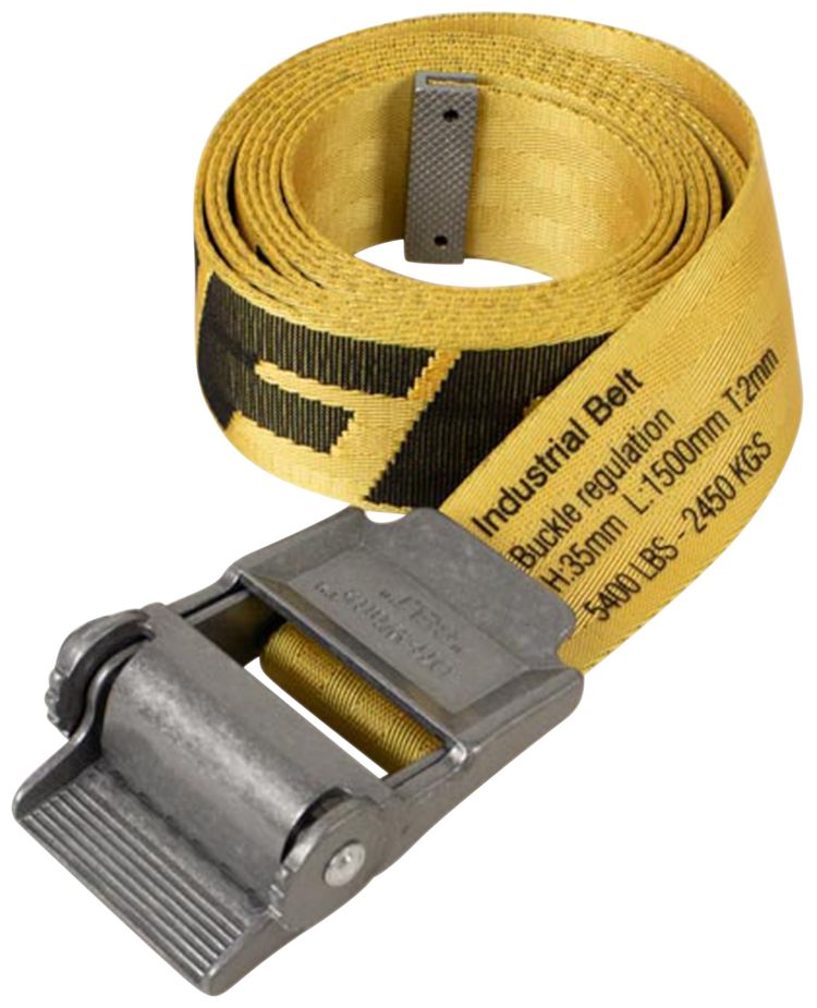 Off White 20 Industrial Belt Yellow  Black