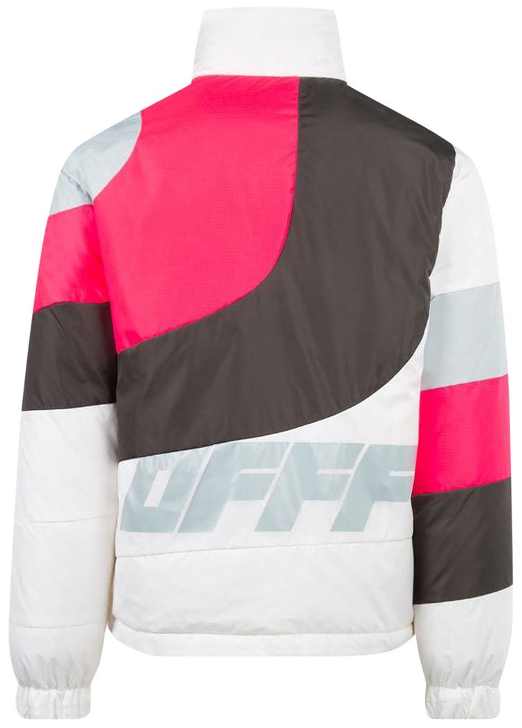 Off White Puffer Anorak Grey