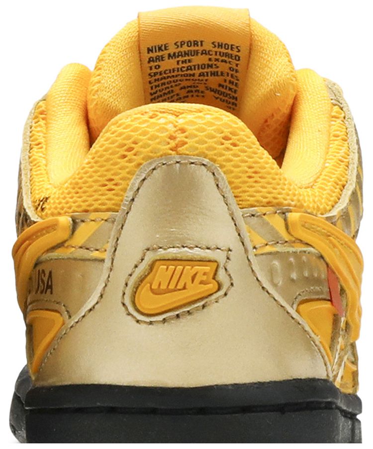 Off White x Nike Rubber Dunk PS University Gold