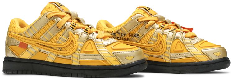 Off White x Nike Rubber Dunk PS University Gold