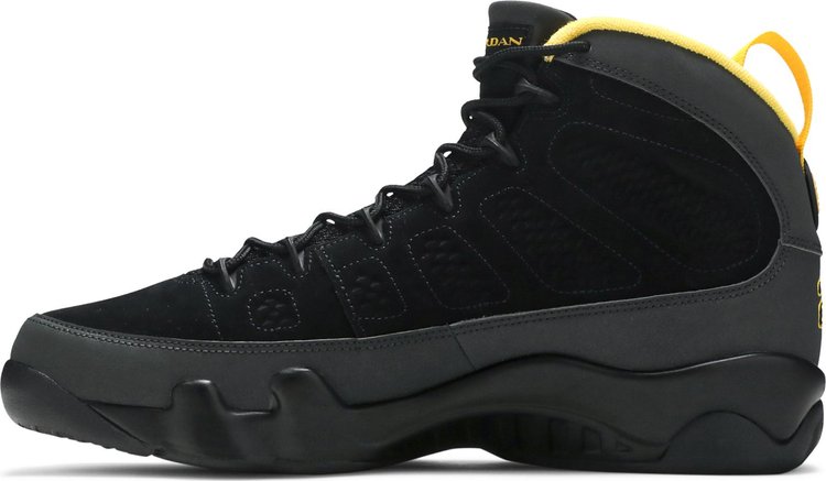 Air Jordan 9 Retro Dark Charcoal University Gold