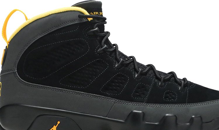 Air Jordan 9 Retro Dark Charcoal University Gold