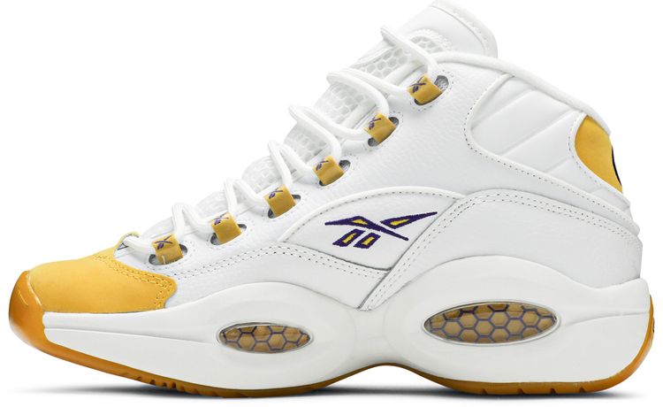 Reebok Question Mid Big Kid Yellow Toe