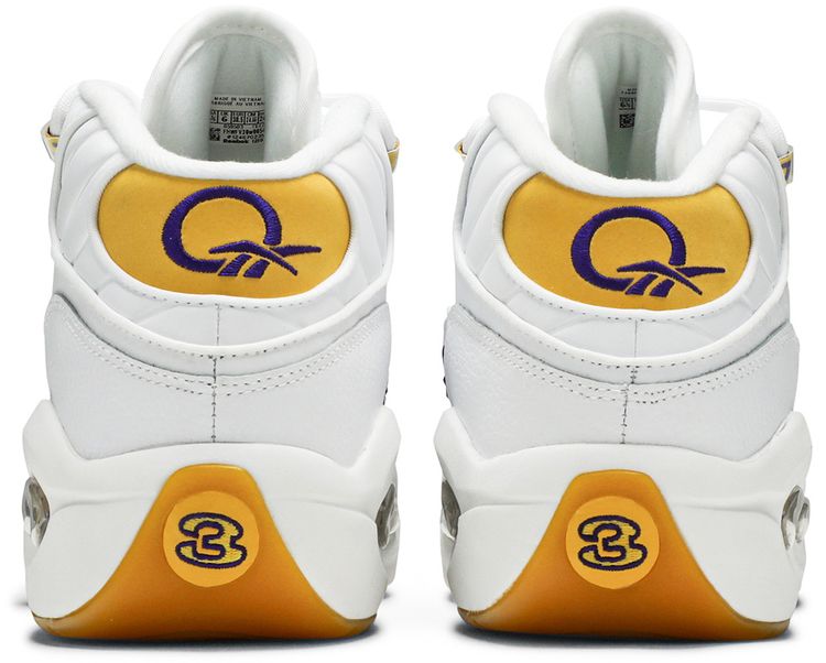 Reebok Question Mid Big Kid Yellow Toe