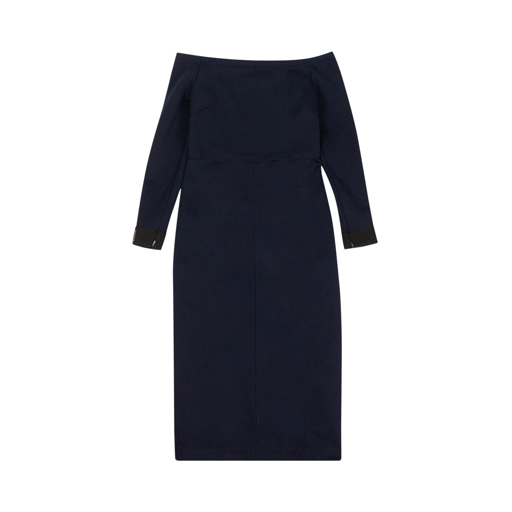 FENDI monogram midi dress - White