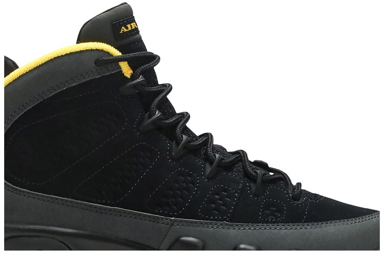 Air Jordan 9 Retro GS Dark Charcoal University Gold
