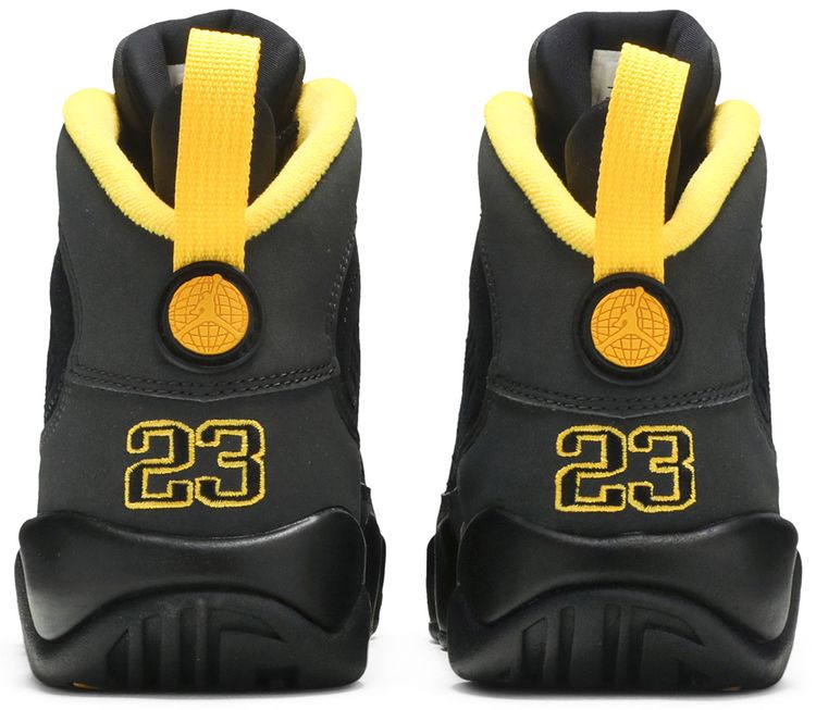Air Jordan 9 Retro GS Dark Charcoal University Gold