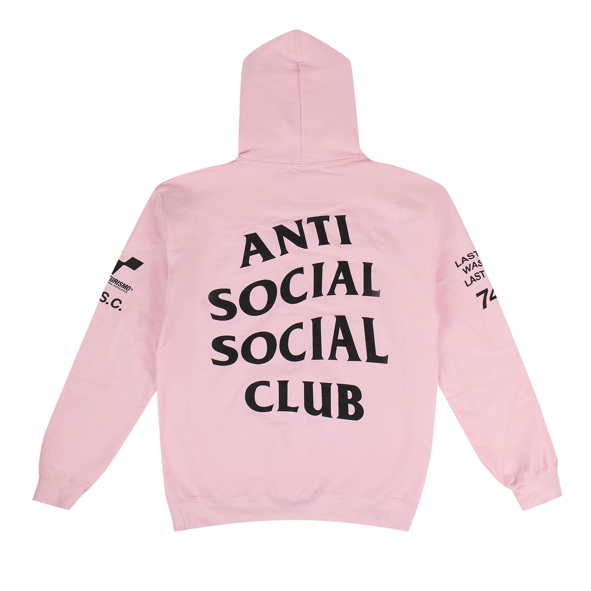 Buy Anti Social Social Club x Gran Turismo Hooded Sweatshirt Pink 0657 100000106GTHS PINK GOAT