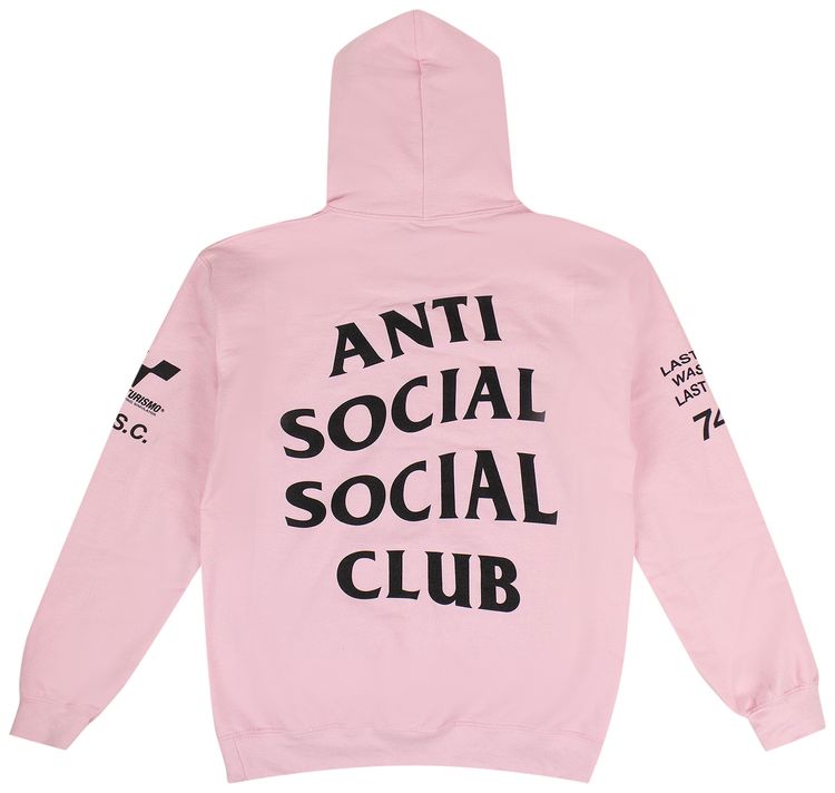 Anti Social Social Club x Gran Turismo Hooded Sweatshirt Pink