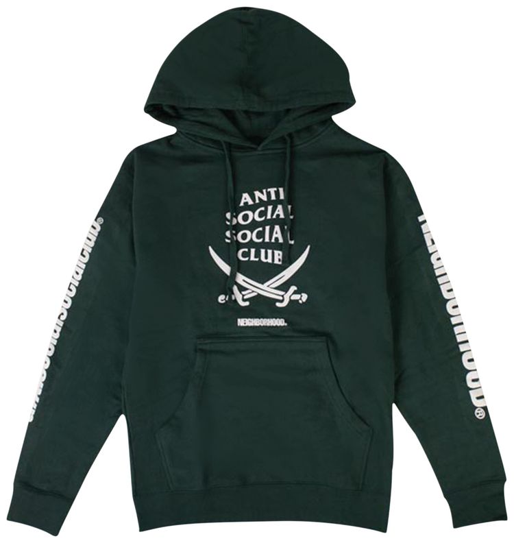 Anti Social Social Club x Neighborhood 6IX Hooded Sweatshirt Green
