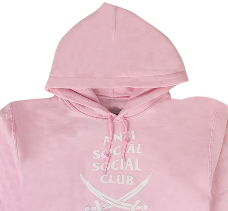 Anti Social Social Club x Neighborhood 6IX Hooded Sweatshirt Pink