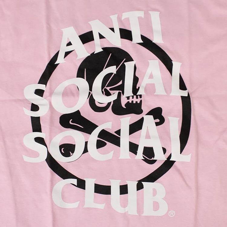 Anti Social Social Club x Neighborhood Cambered T Shirt Pink