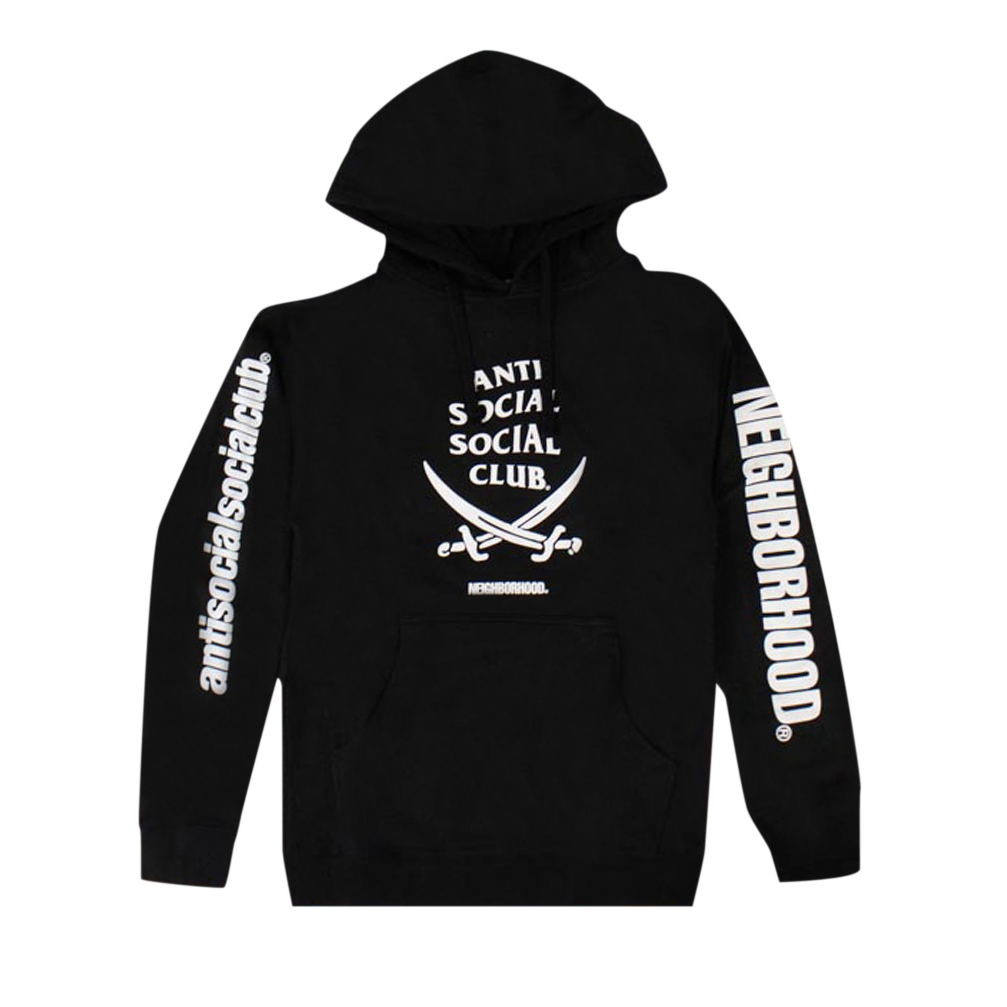 Anti Social Social Club x Neighborhood 6IX Hooded Sweatshirt 'Black'