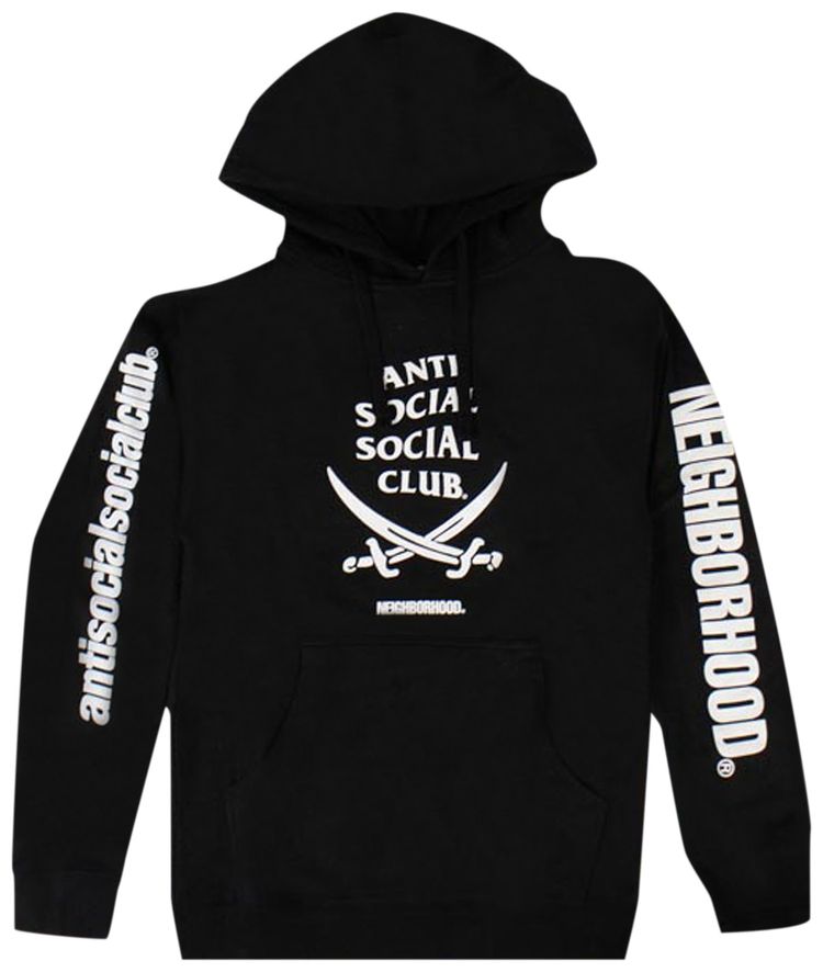 Anti Social Social Club x Neighborhood 6IX Hooded Sweatshirt Black