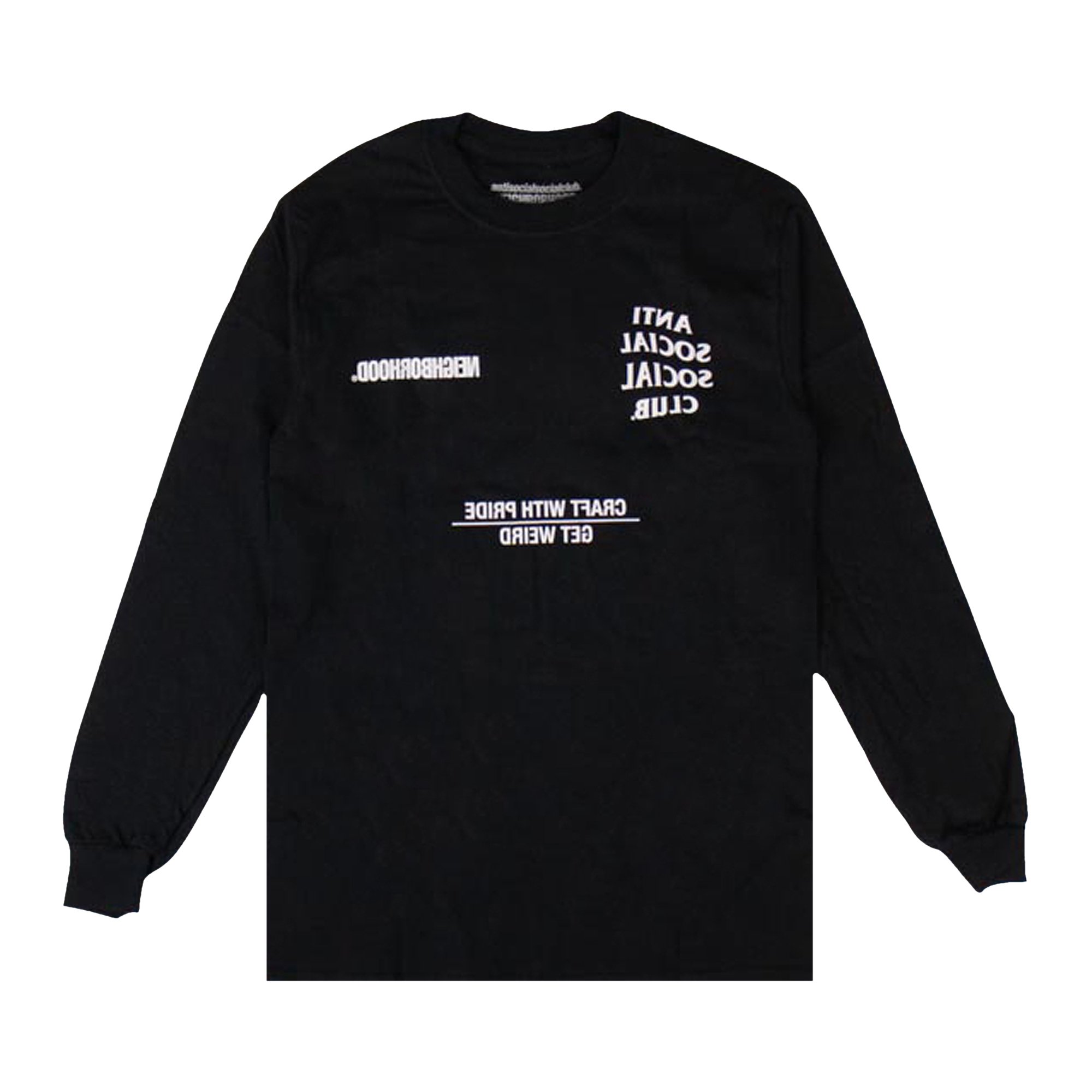 Buy Anti Social Social Club x Neighborhood Long-Sleeve T-Shirt 'Black' -  0657 100000103NLST BLAC | GOAT