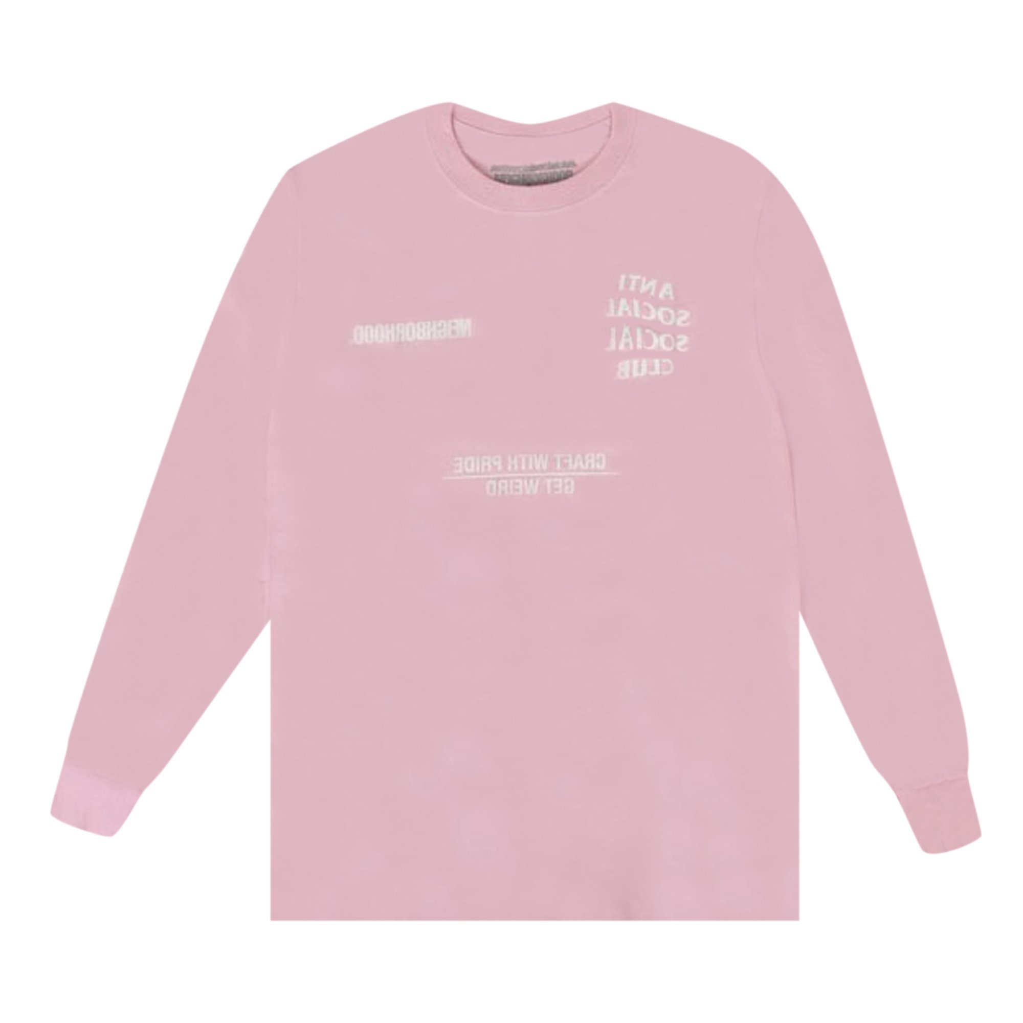 Anti Social Social Club x Neighborhood Long-Sleeve T-Shirt 'Pink'