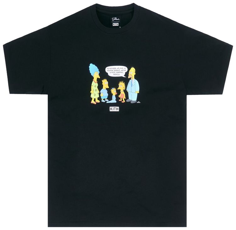 Kith For The Simpsons Original Family Tee Black
