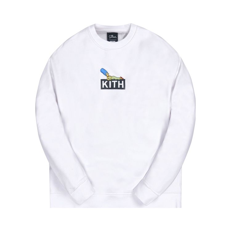 Kith For The Simpsons Marge Box Logo Crewneck White