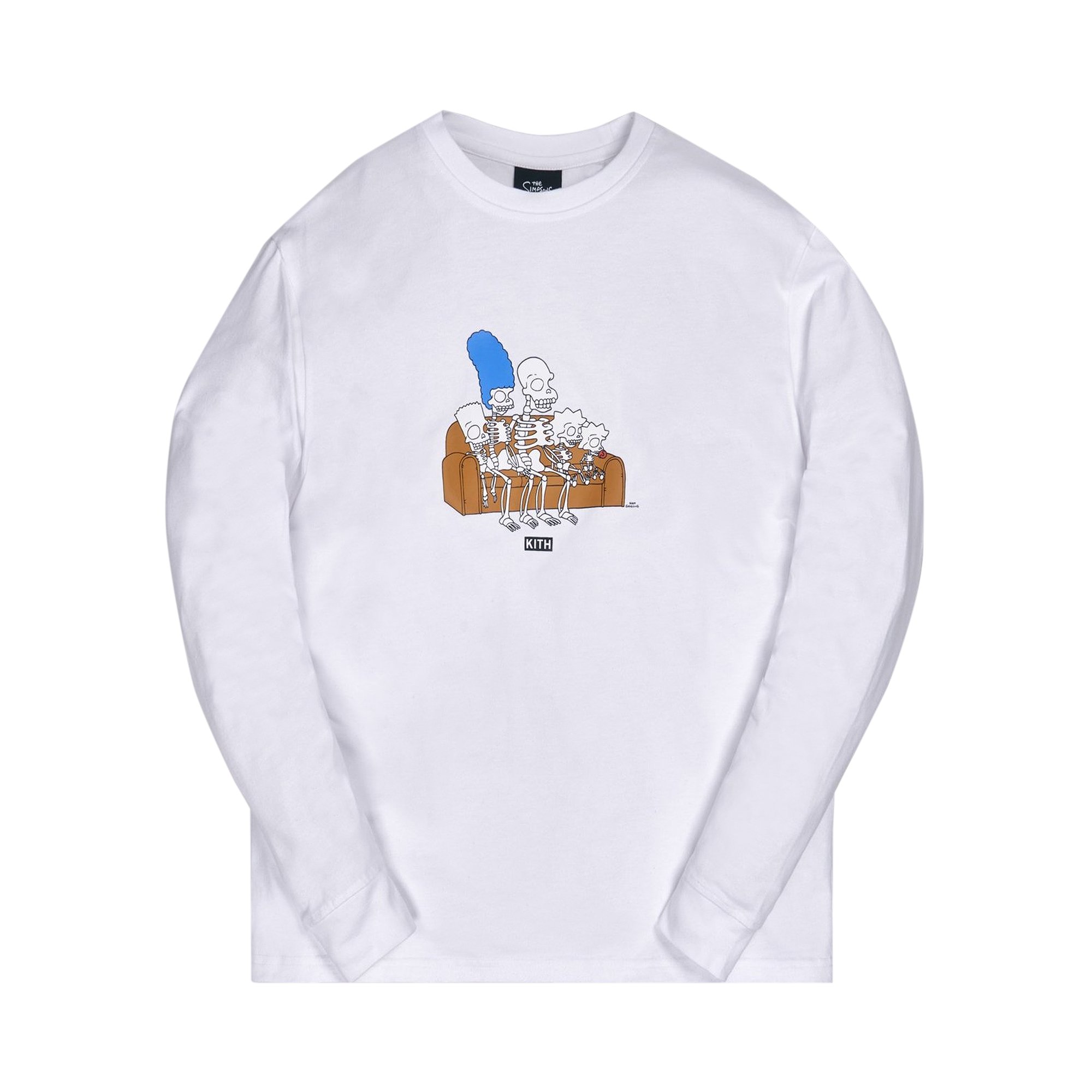 Kith For The Simpsons Couch Long-Sleeve Tee 'White'