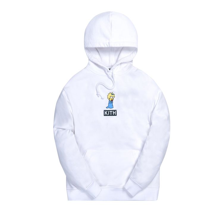 Kith For The Simpsons Maggie Logo Hoodie White