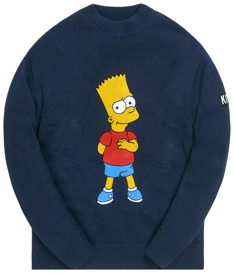 Kith For The Simpsons Bart Intarsia Sweater NavyMulticolor