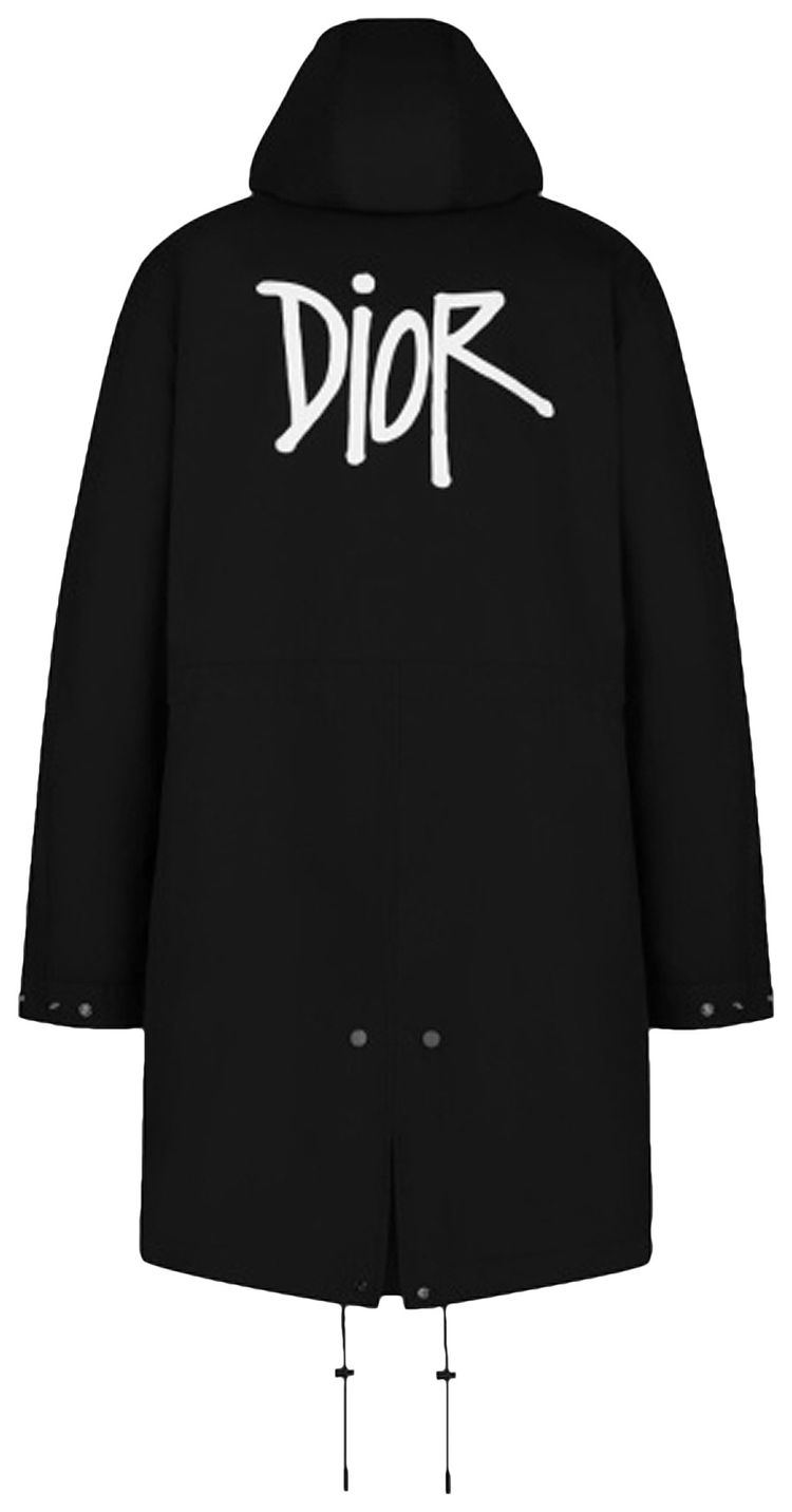 Dior x Shawn Stussy Hooded Parka Black