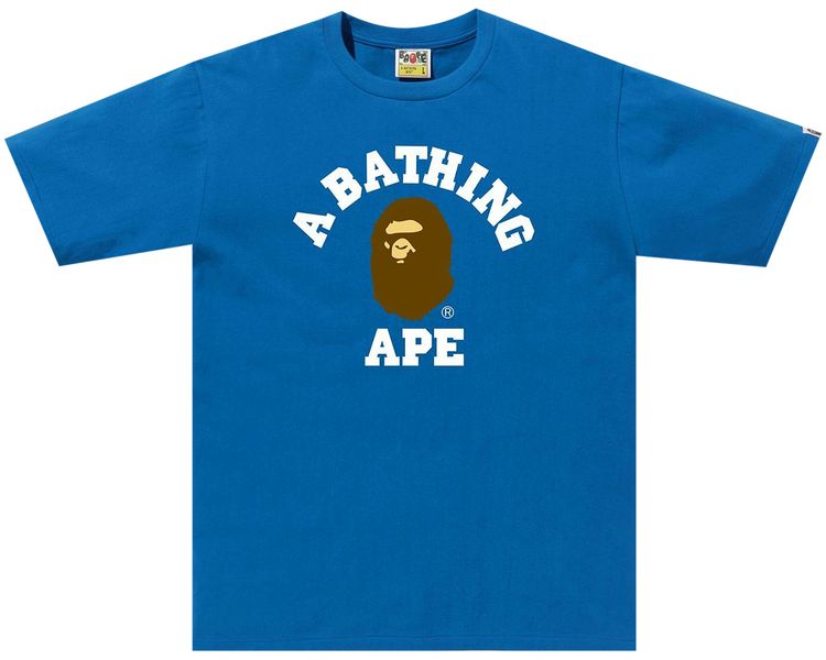 BAPE College Tee Blue