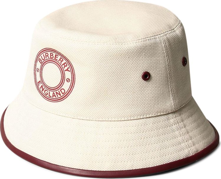 Burberry Logo Print Bucket Hat 'Garnet'