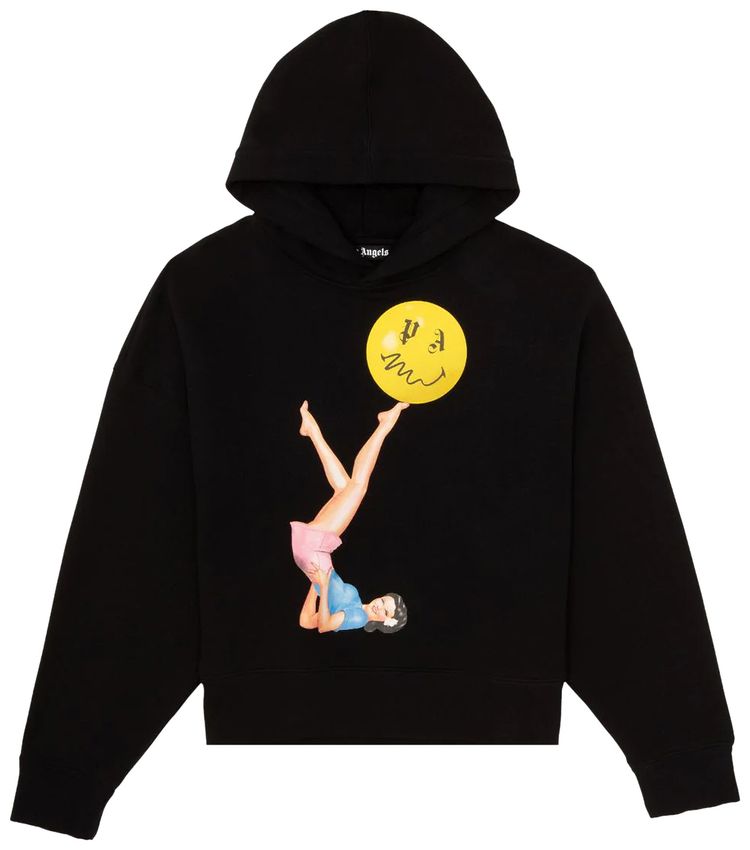 Palm Angels Juggler Pin Up Hoodie BlackPink