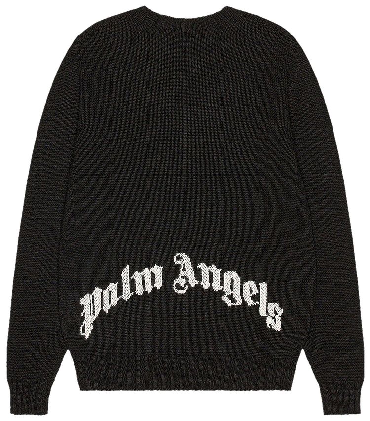 Palm Angels Rec Logo Sweater BlackWhite
