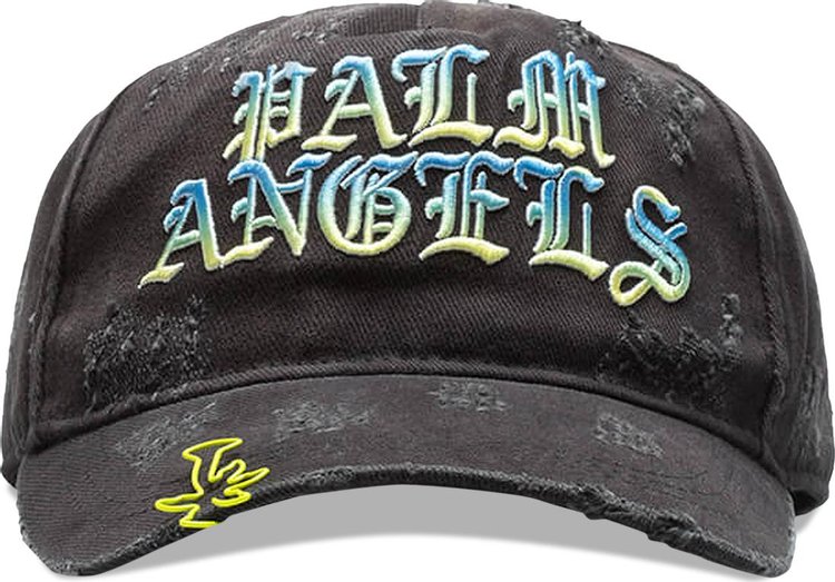 Palm Angels Hue Gothic Logo Cap WhiteMulticolor