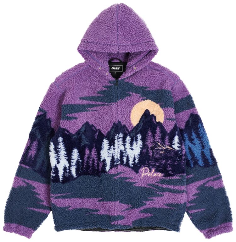 Palace Palaska Fleece Jacket Purple