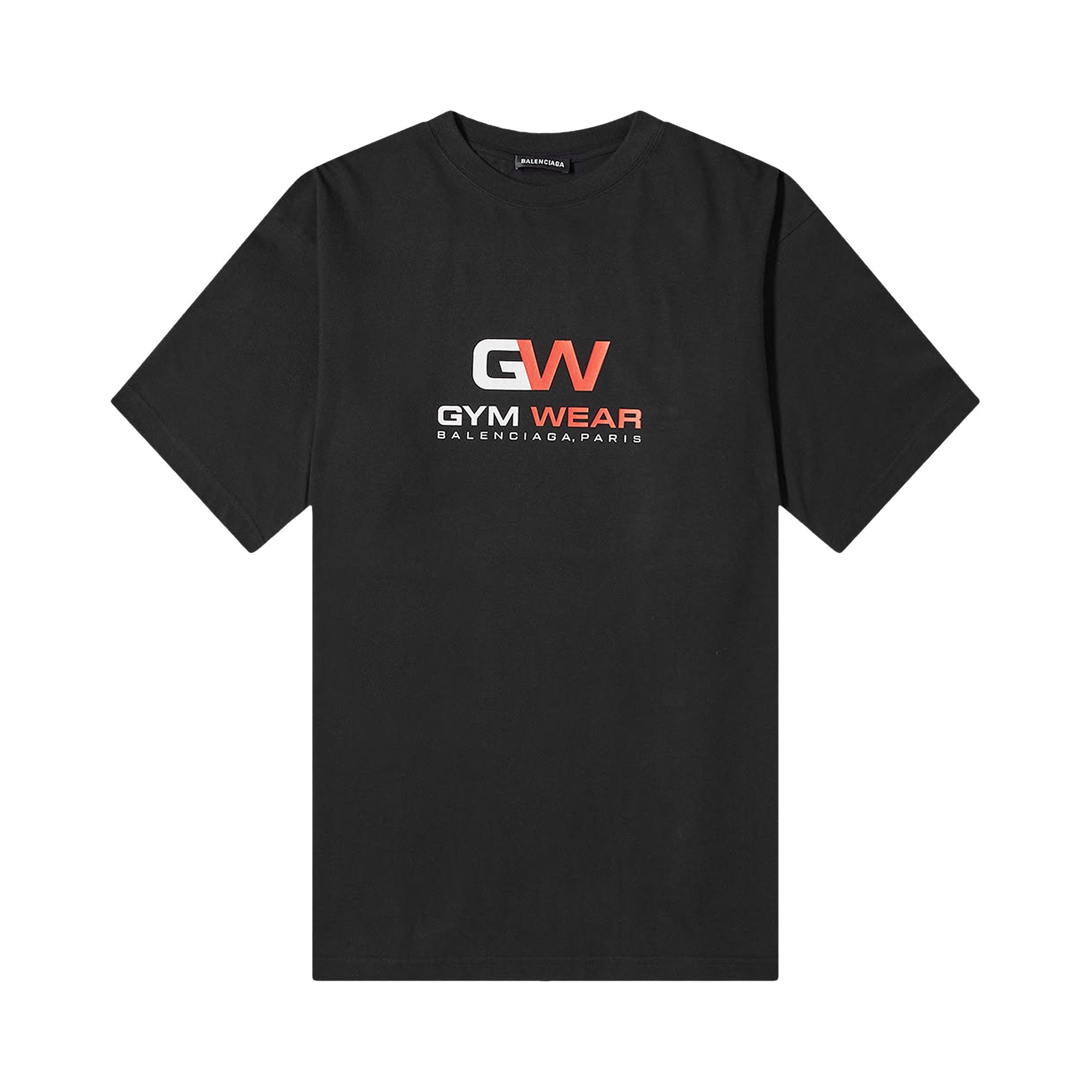 8月限定セール　最安値BALENCIAGA GYM WEAR Tシャツ ブラック Buy Balenciaga Gym Wear Logo Tee 'Black' - 620969 TIVD5 1000