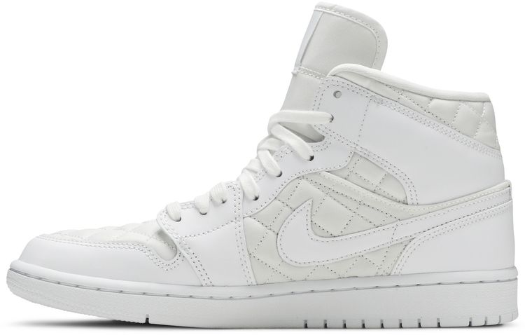 Wmns Air Jordan 1 Mid SE White Quilted