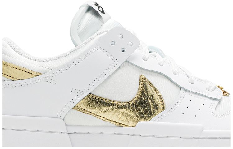 Nike Wmns Dunk Low Disrupt White Metallic Gold