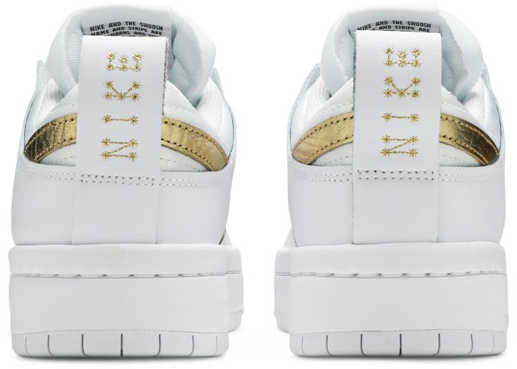 Nike Wmns Dunk Low Disrupt White Metallic Gold