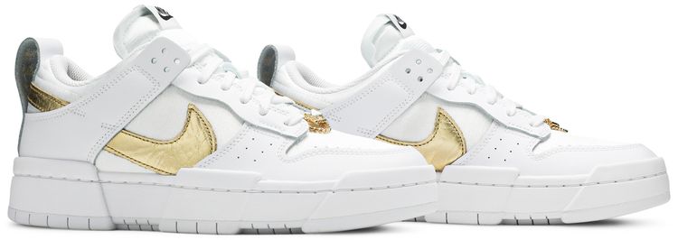 Nike Wmns Dunk Low Disrupt White Metallic Gold