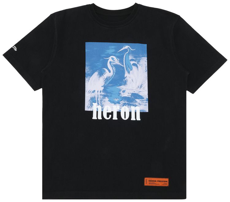 Heron Preston Logo T Shirt BlackBlue