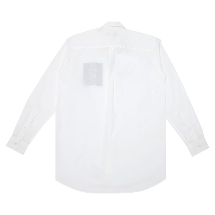 Raf Simons Joy Division Embroidered Button Down Shirt White