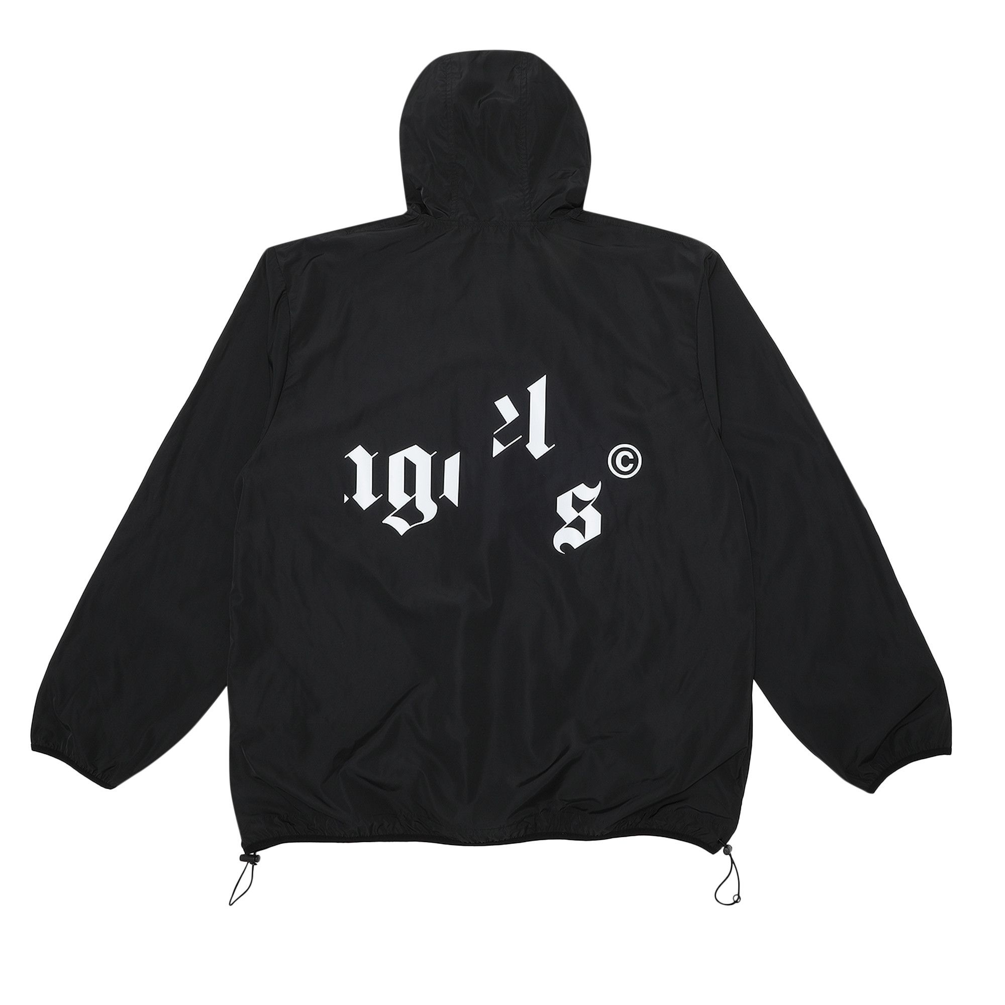 Buy Palm Angels Broken Logo Windbreaker 'Black/White