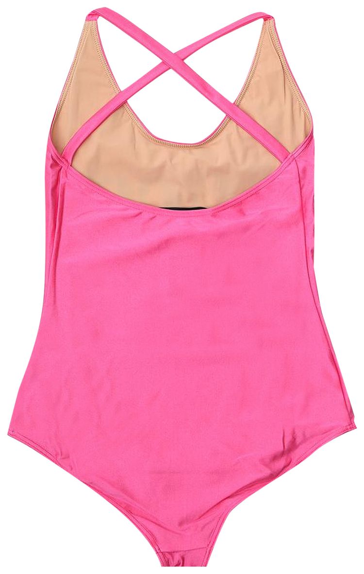 Gucci Logo Swimsuit Pink