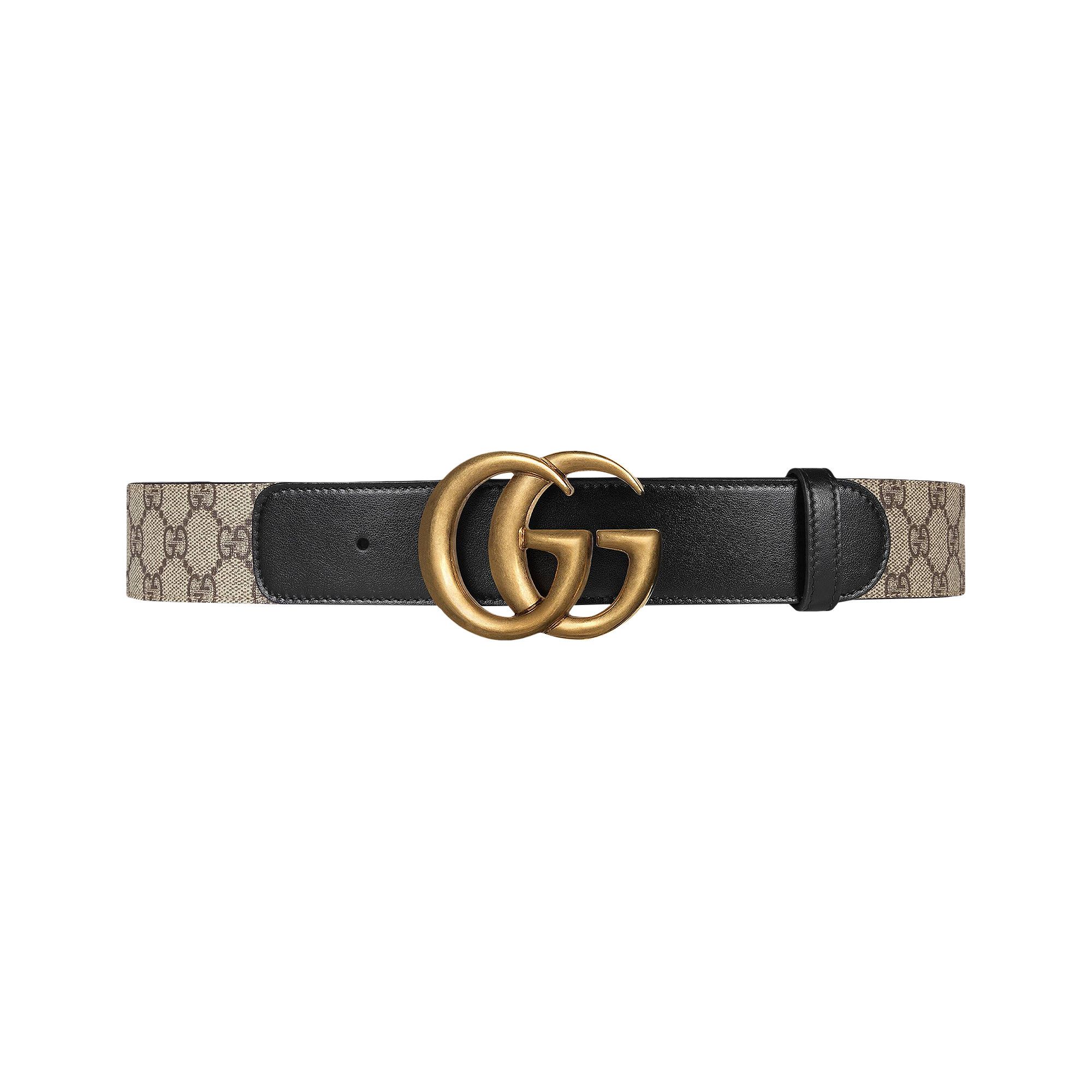 Buy Gucci GG Belt With Double G Buckle 'Black' - 400593 92TLT 9769