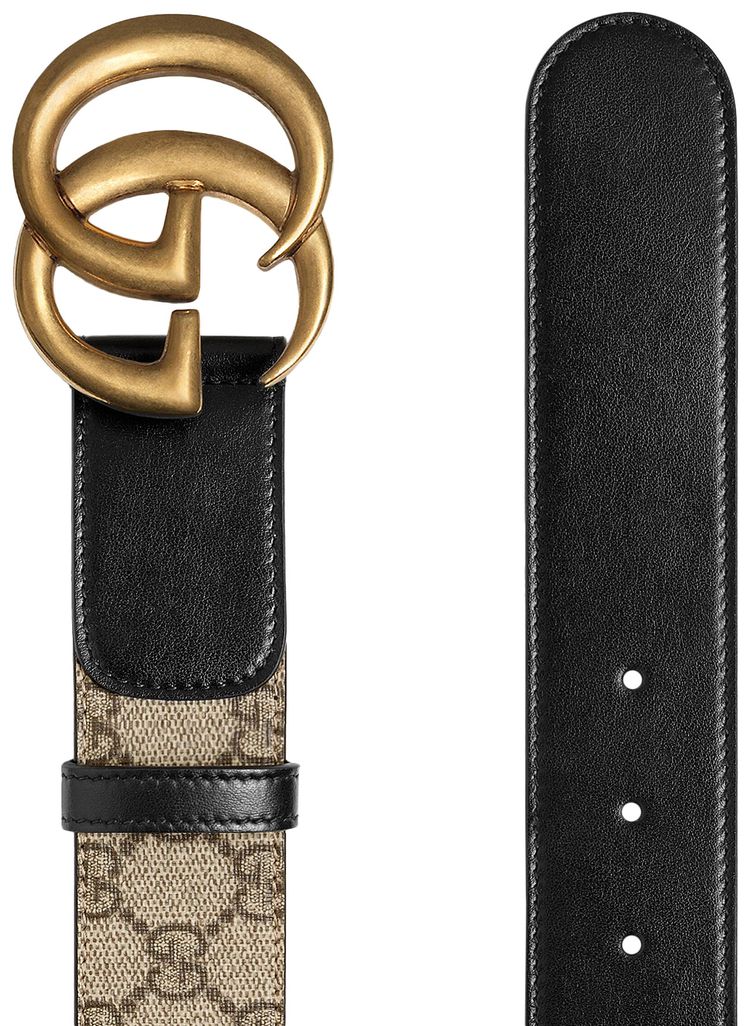 Gucci GG Belt With Double G Buckle Black